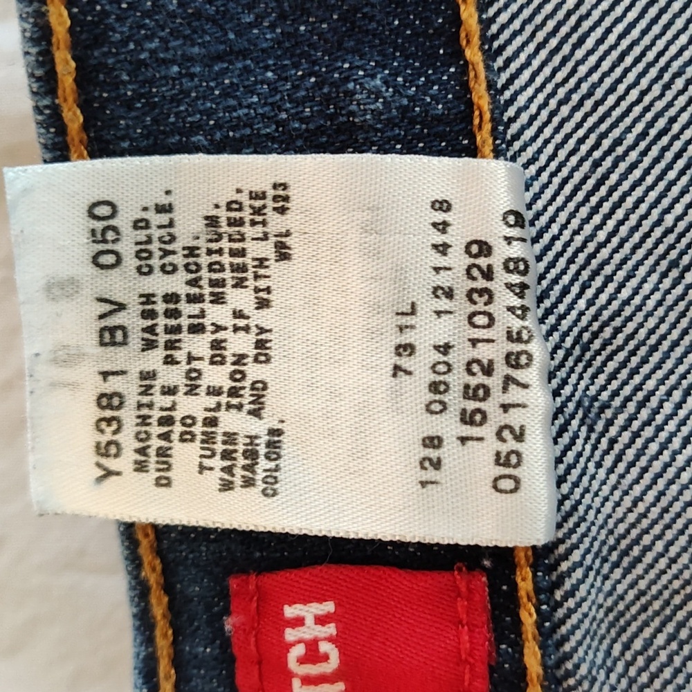 Levi's Classic Slim Tapered Stretch 512 Jeans Size 16S Dark Wash Casual Western - Picture 10 of 13